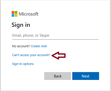 Go to https://myapps.microsoft.com and on the Sign in screen click the associated email account (if listed) then 'Forgot my password' then continue to #2 below.  If you don't see an account listed, click 'Use another account' then 'Can't access your account?' link.  Then click 'Work or school account' and continue to #2 below.