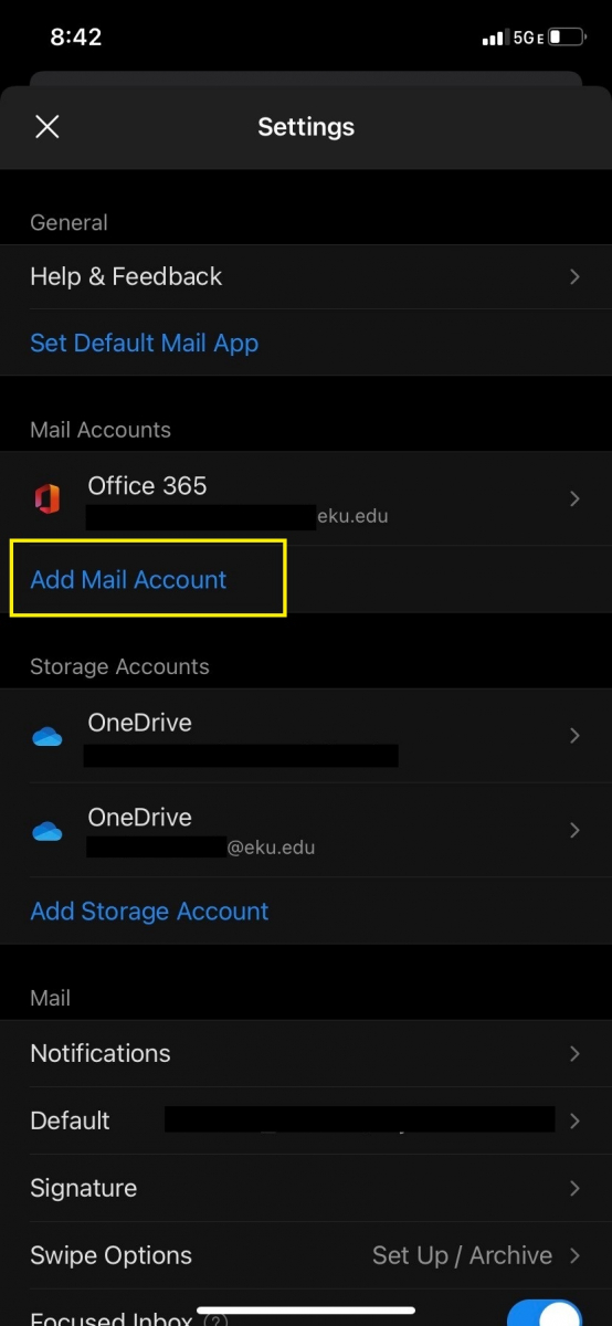 Skip adding additional accounts if prompted.
