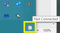 Click the GlobalProtect globe icon in the taskbar located in the bottom right corner of the screen.  You may need to click the arror icon to see the GlobalProtect icon.