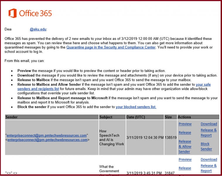 Message received перевод. Quarantine Office 365. Емаил карантин. Карантин почтового ящика (Mailbox Quarantine) в Exchange 2010 (event ID: 10018). MAILCLEANER Quarantine Report что это.